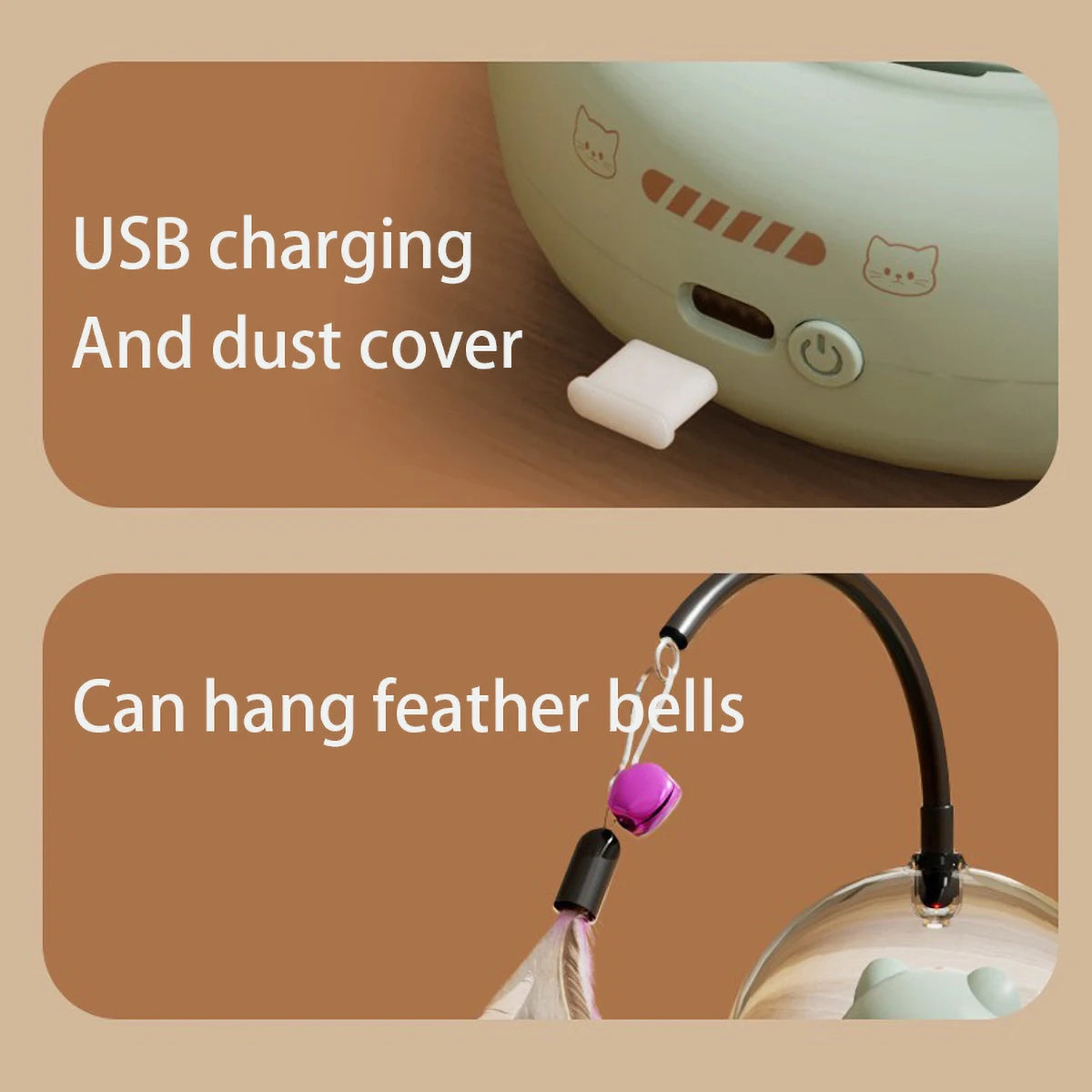 Intelligent Cat Laser Toy – Red Dot & Rainbow Light Tease