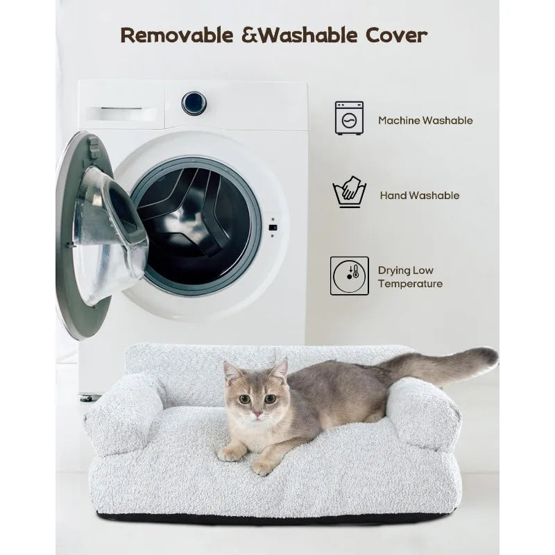 Heated Cat Couch Bed – Orthopedic Indoor Warming Furniture for Cats