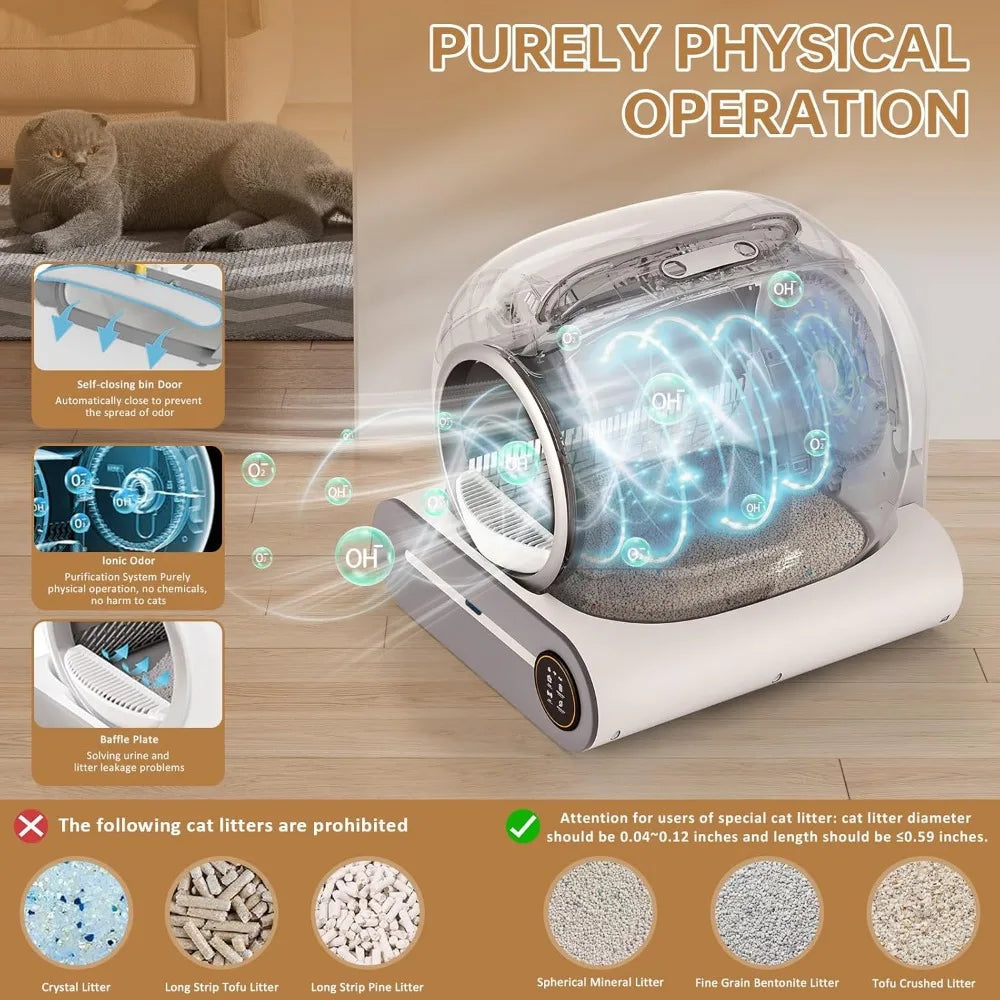 Self Cleaning Litter Box, Automatic Cat Litter Box