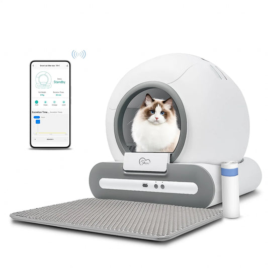 DOEL AutoFlush Cat Suite – App-Controlled Smart Litter Box