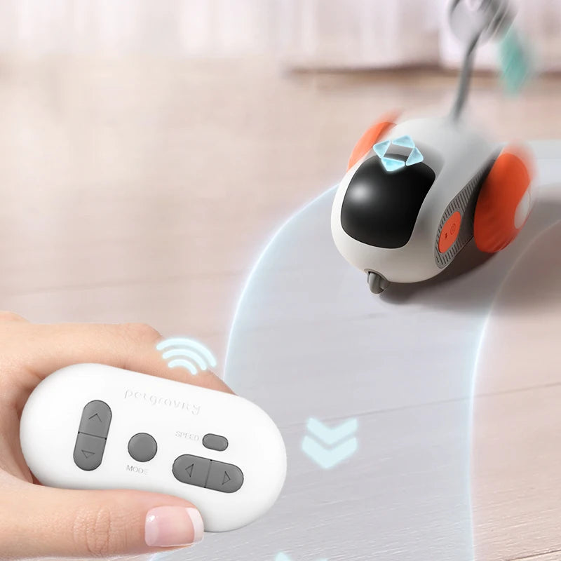 Intelligent Sports Car Remote Control Cat Toy – Interactive Electric Mice & Feathers Entertainment