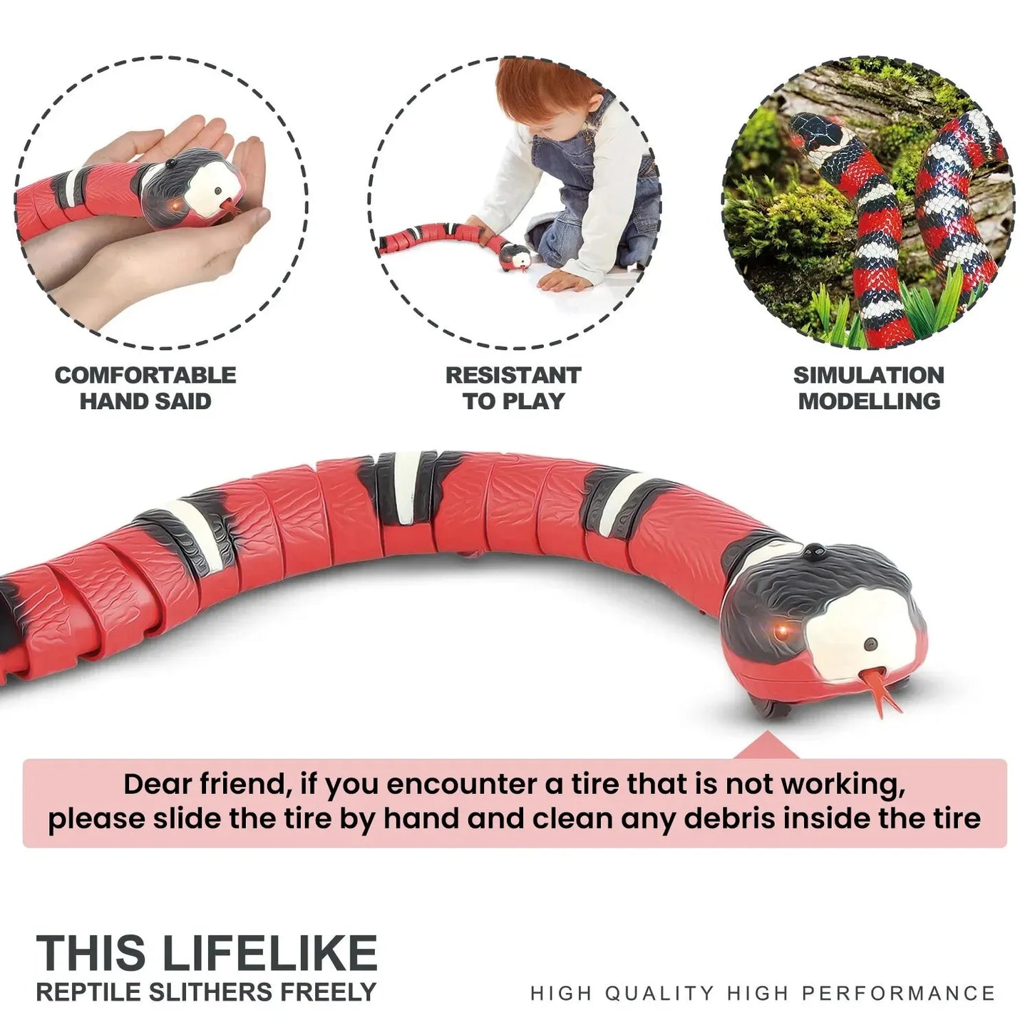 Smart Sensing Cat Teaser – Interactive Automatic Electronic Snake Toy