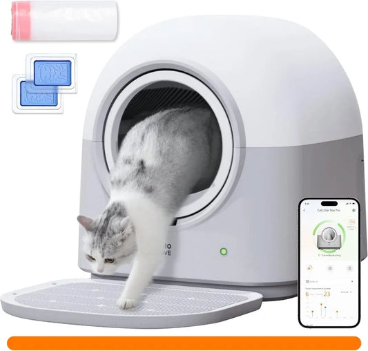 Self-Cleaning Litter Box – Automatic Electronic Smart Robot, Hands-Free with Large 60L Capacity