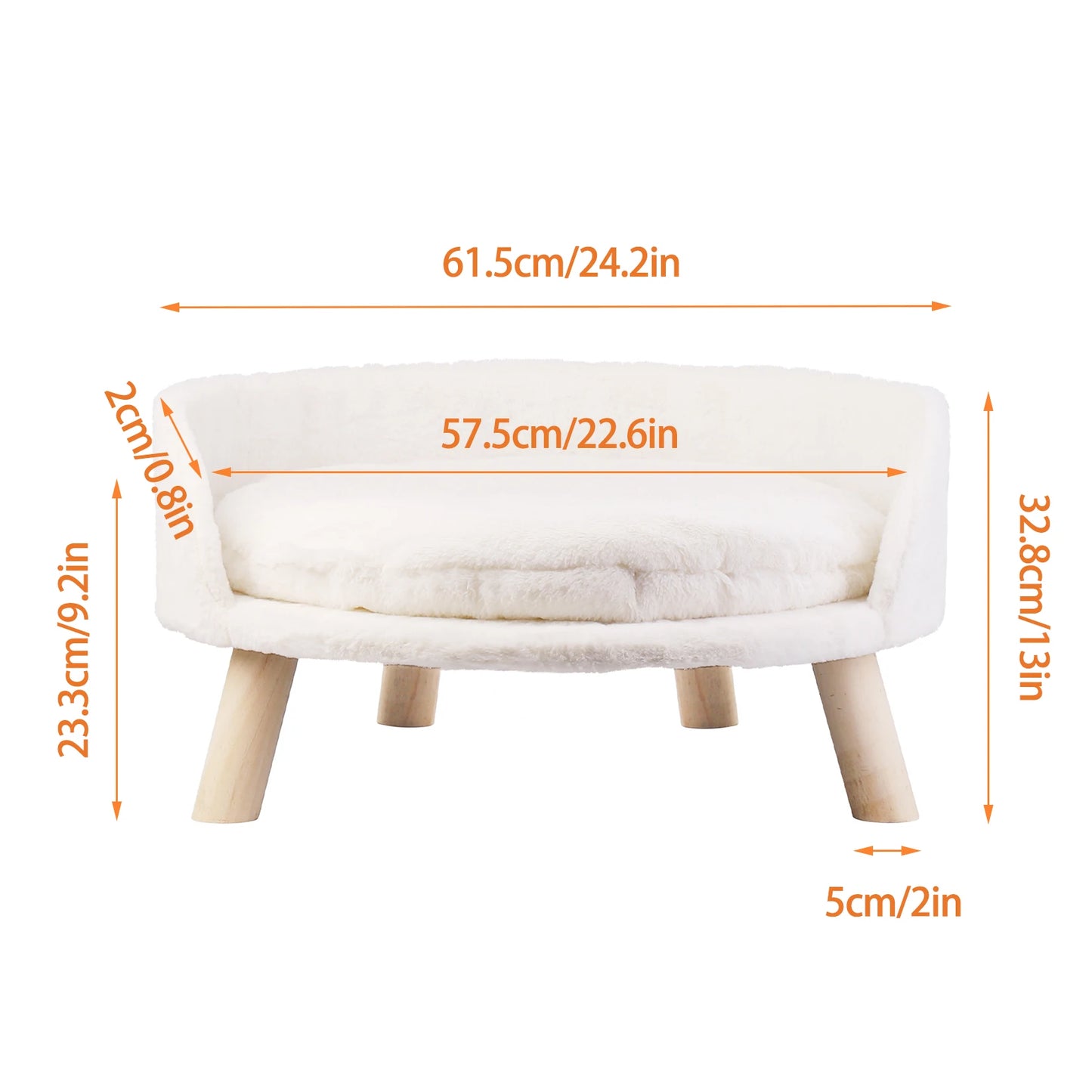Cozy Luxe Cat Lounger - Elevated Cat Nest
