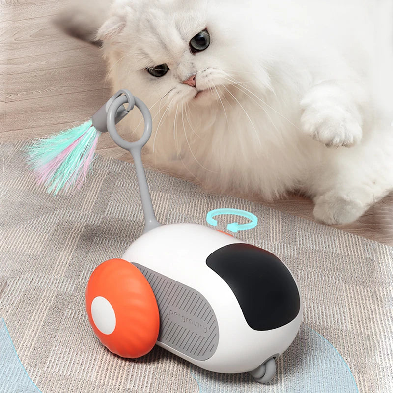Intelligent Sports Car Remote Control Cat Toy – Interactive Electric Mice & Feathers Entertainment