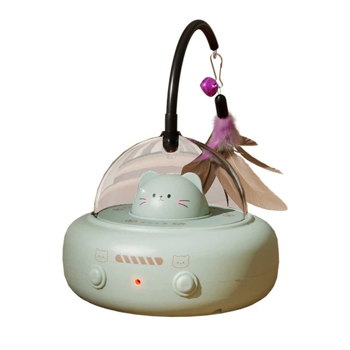Intelligent Cat Laser Toy – Red Dot & Rainbow Light Tease